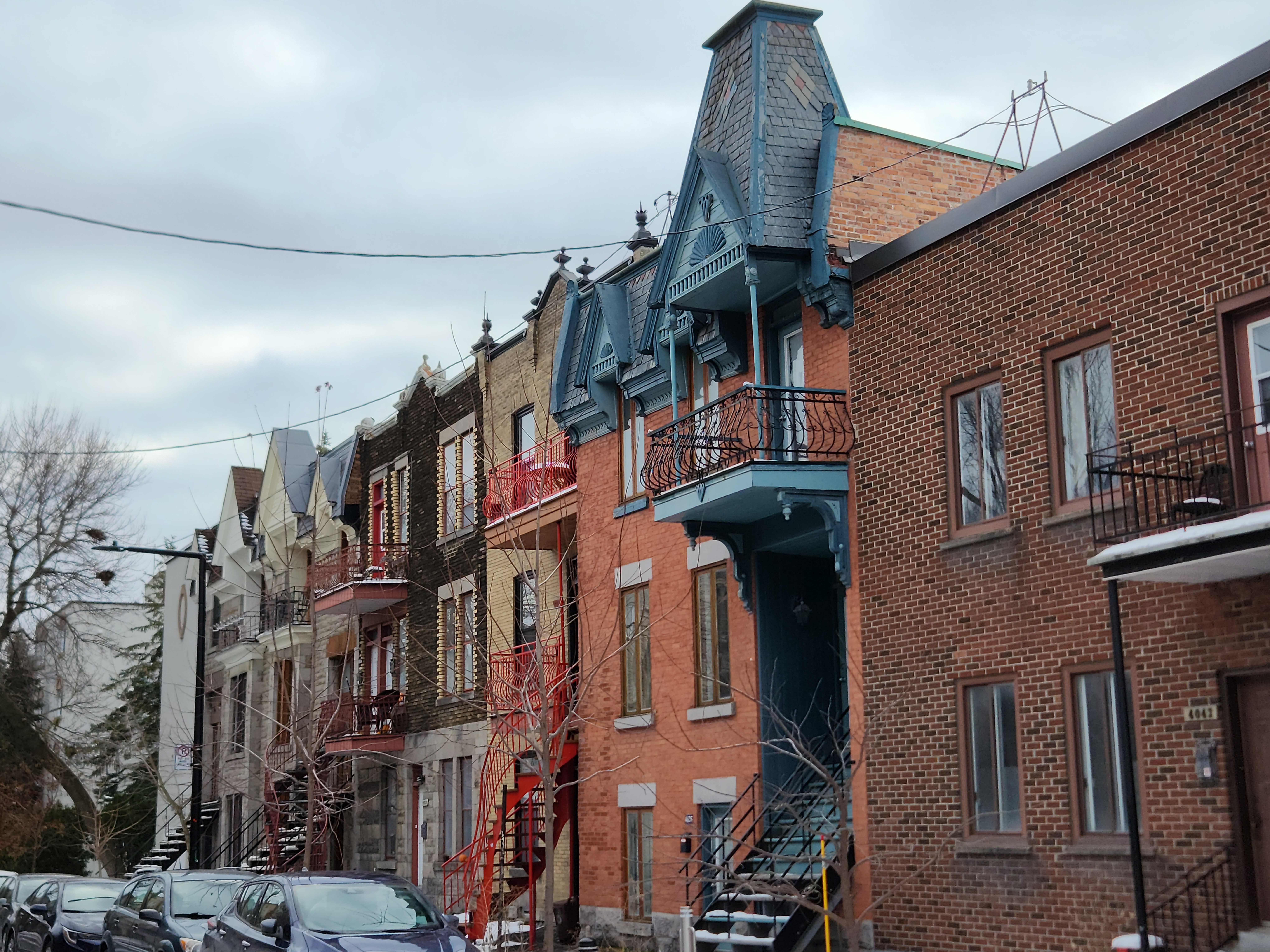 Habitations typiques à Montréal